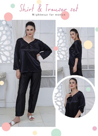 Premium Silk T-Shirt & Trouser Set