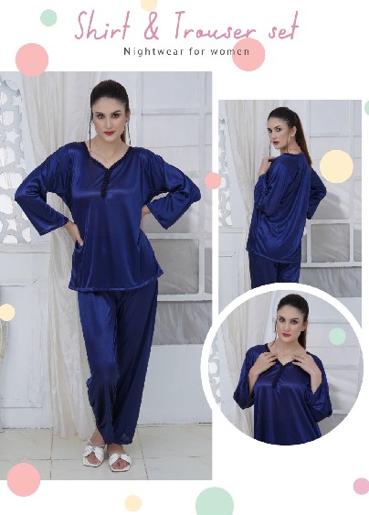 Premium Silk T-Shirt & Trouser Set
